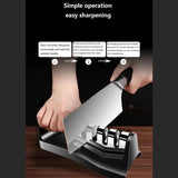 10020 Knife Sharpener For Kitchen Knife Sharpener With Vegetable Chopper And Fish Scale Remover Handheld Knives Pocket Knife Sharpener Knife Sharpener For Chefs Serrated Knife (9in1)
