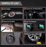 Portable Electric Car Air Compressor Pump for Car and Bike Tyre